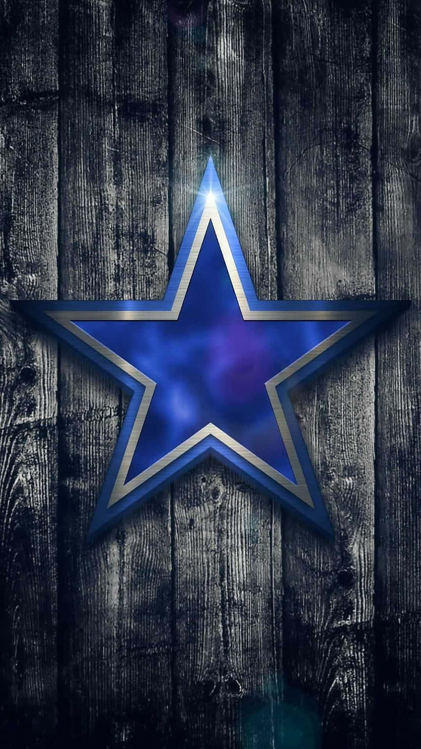 Papelde Parede Brilhante Com O Logotipo Das Estrelas Dos Dallas Cowboys No Iphone. Papel de Parede