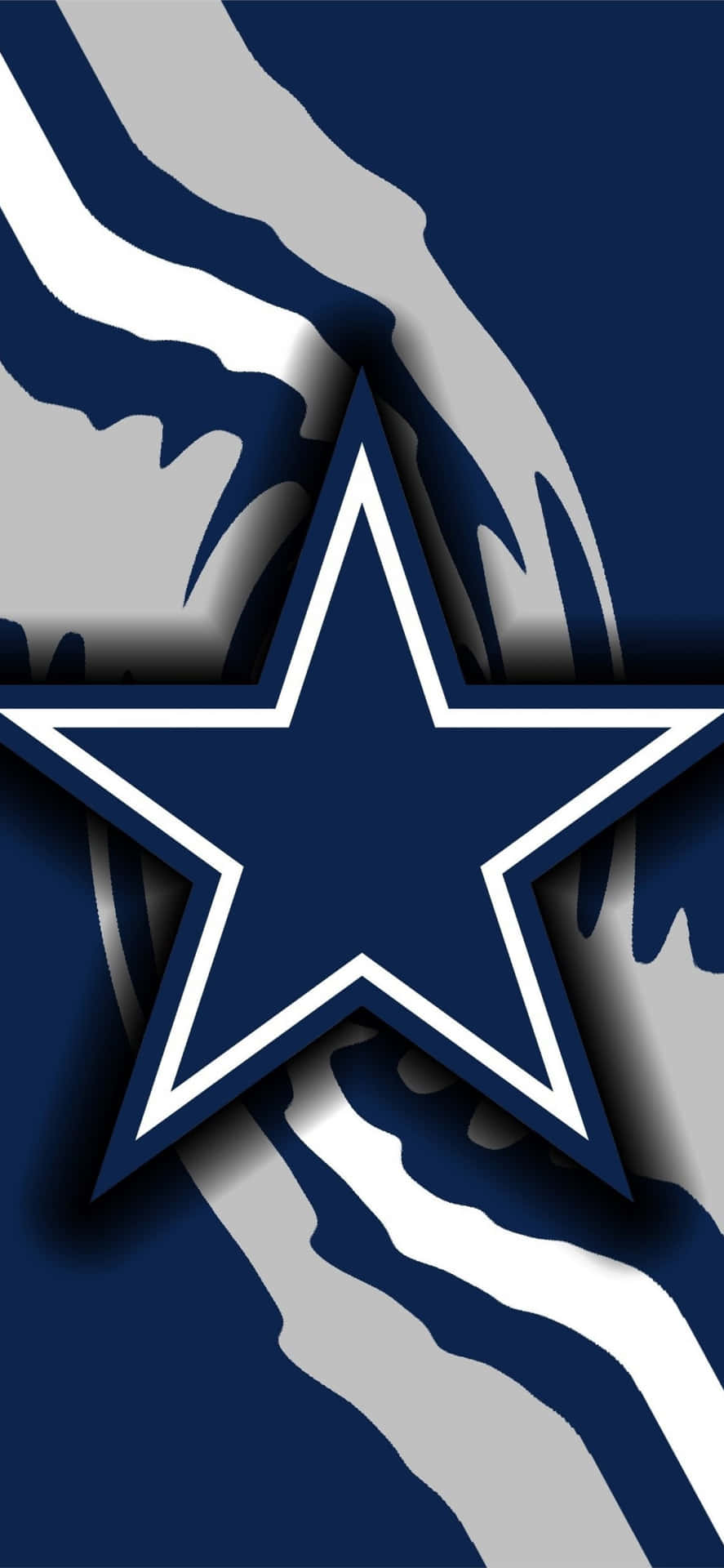 Swirlende strimler af Dallas Cowboys iPhone Tapet Wallpaper