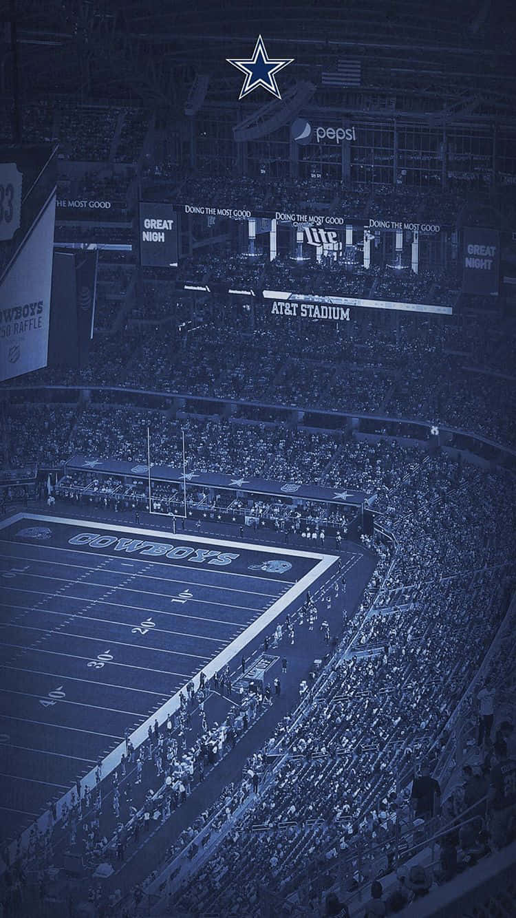 Jampacked stadion af Dallas Cowboys iPhone tapet Wallpaper