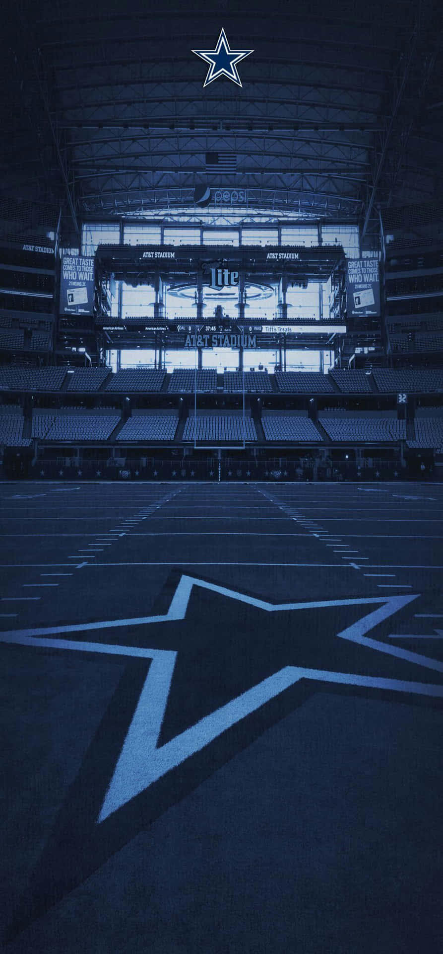 Stadiumder Dallas Cowboys Für Das Iphone. Wallpaper