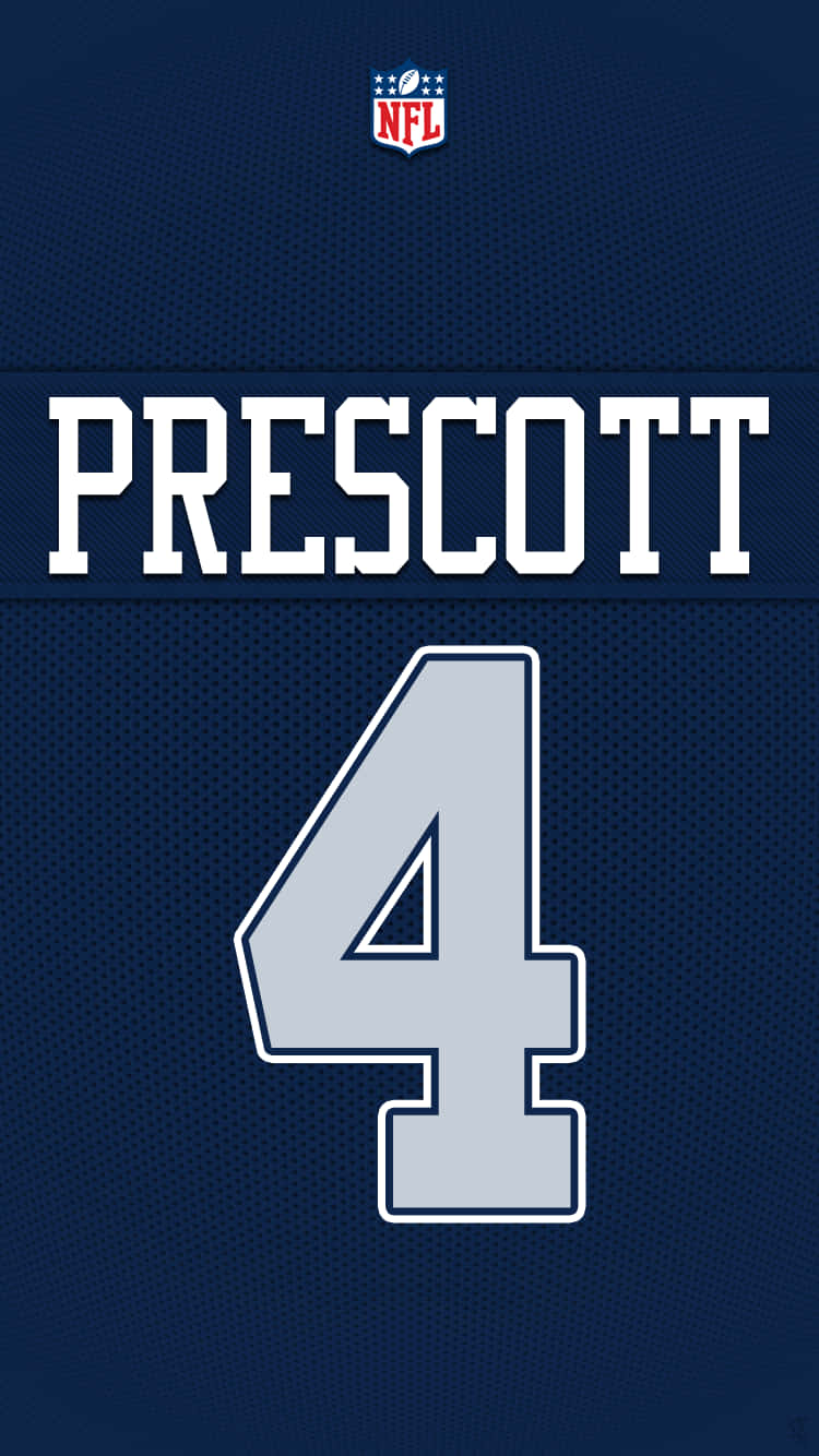 Wallpaperdak Prescott Från Dallas Cowboys Iphone-bakgrundsbild. Wallpaper
