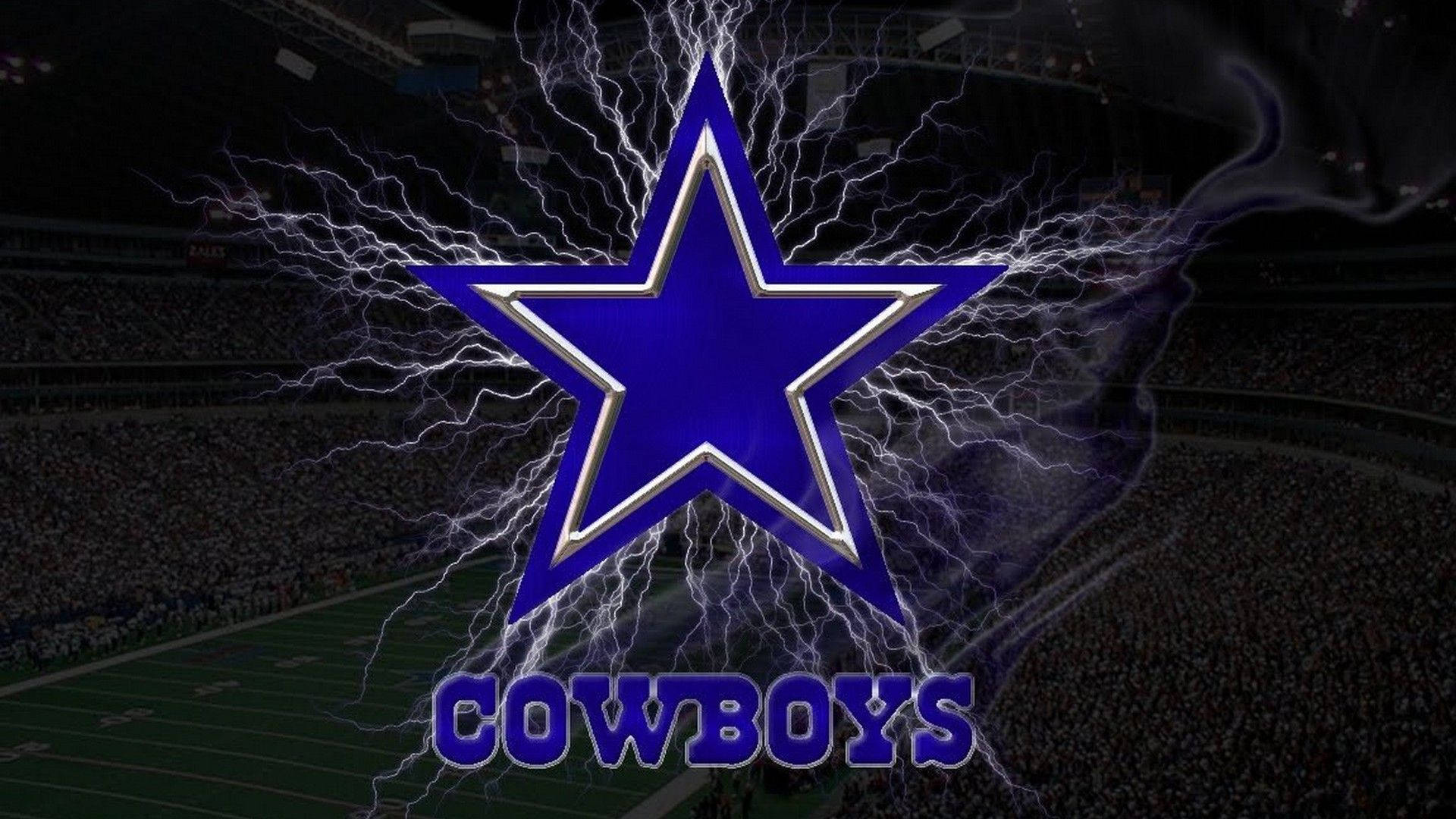 Dallascowboys Logotyp Elektricitet. Wallpaper