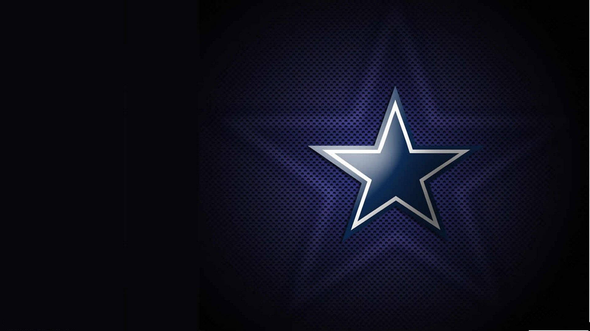 Dallas Cowboys Logo Med Mørk Baggrund Wallpaper