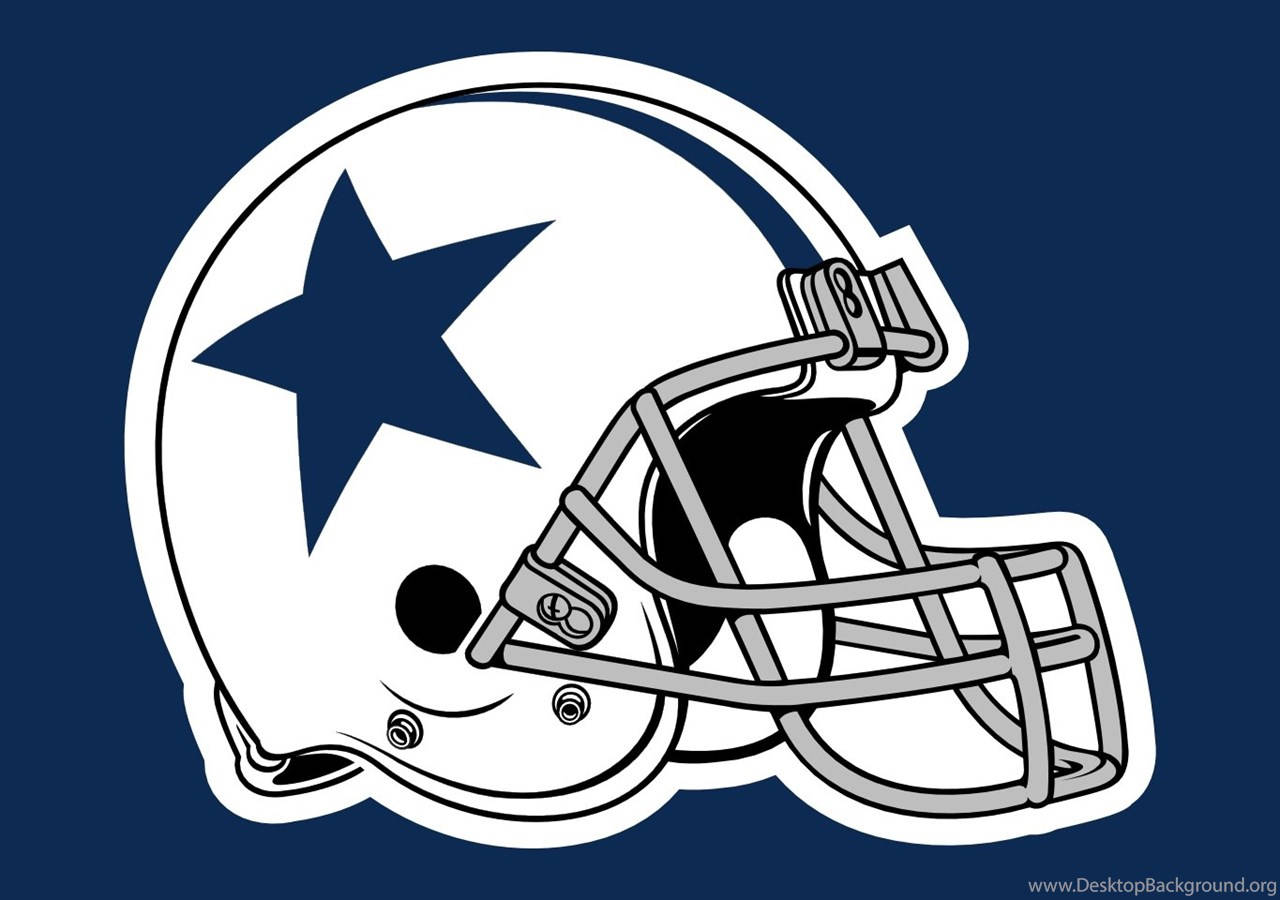 Dallas Cowboys Logo With White Helmet