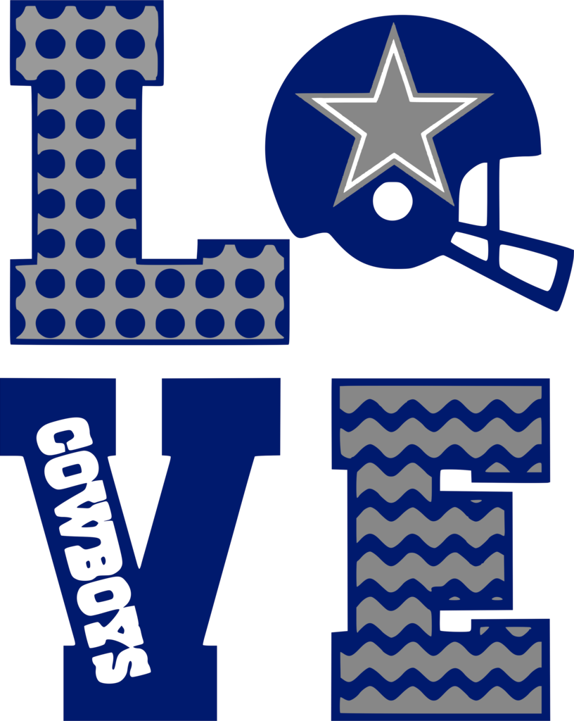 Dallas Cowboys Love Graphic PNG