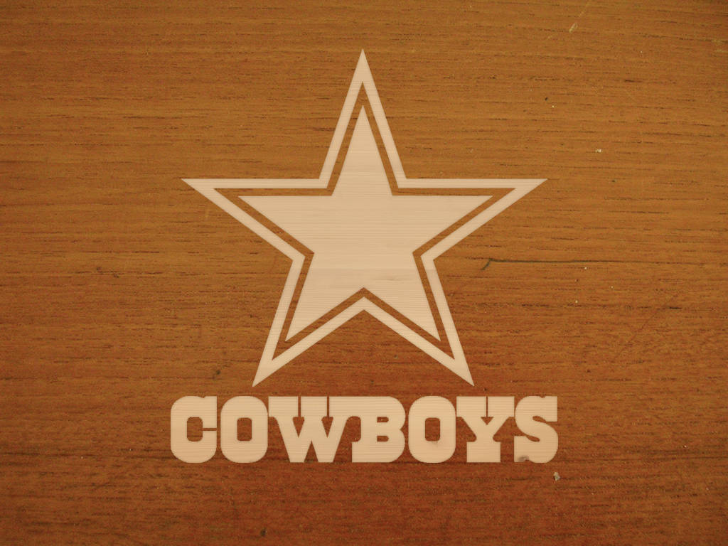 Dallas Cowboys Orange Trä Wallpaper