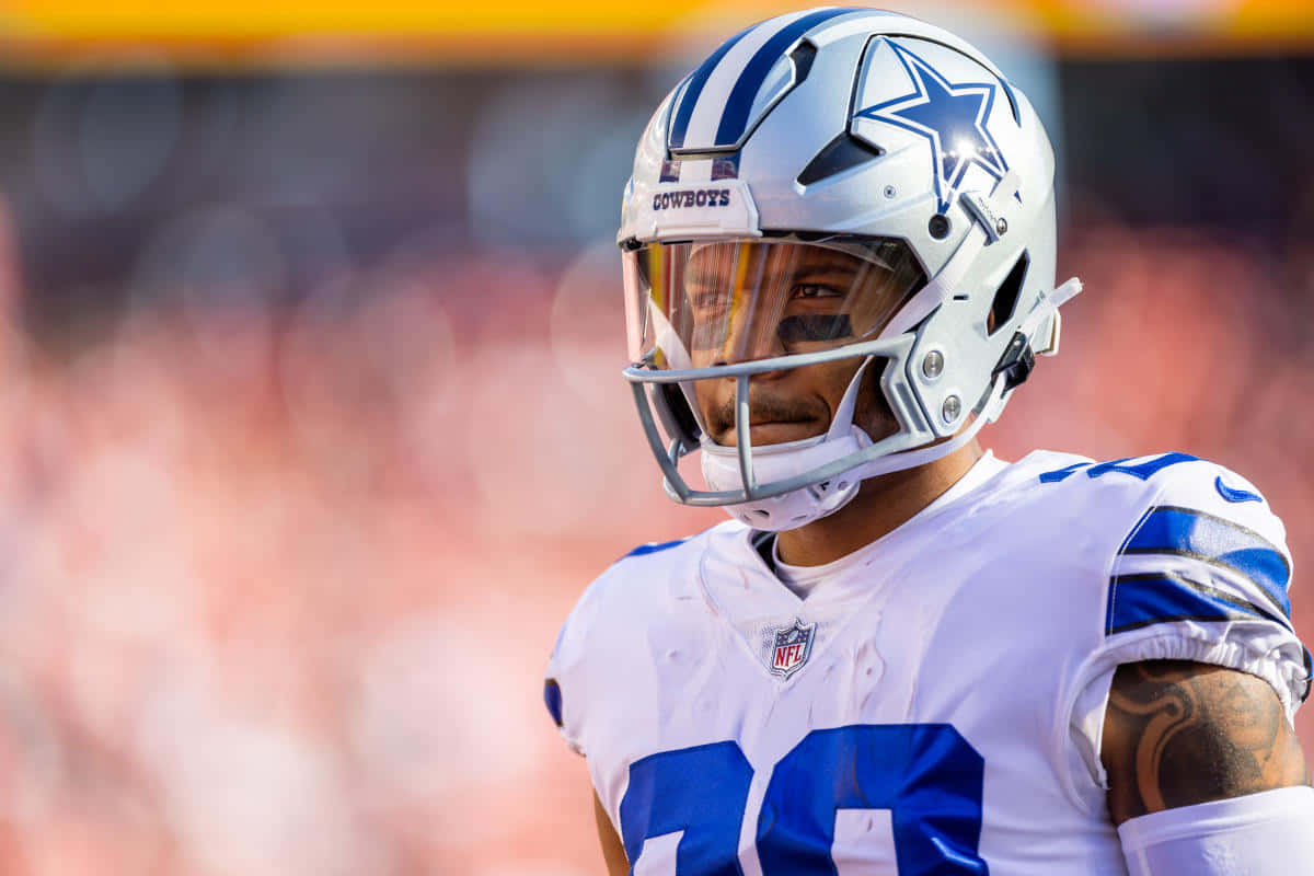 Portrait De Joueur Des Dallas Cowboys Sur Le Bord Du Terrain Fond d'écran