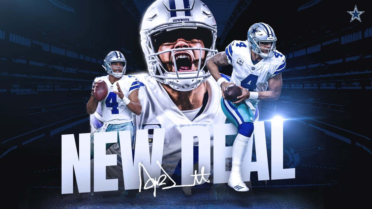 Professionelleamerican Football Spieler Des Dallas Cowboys Teams Wallpaper