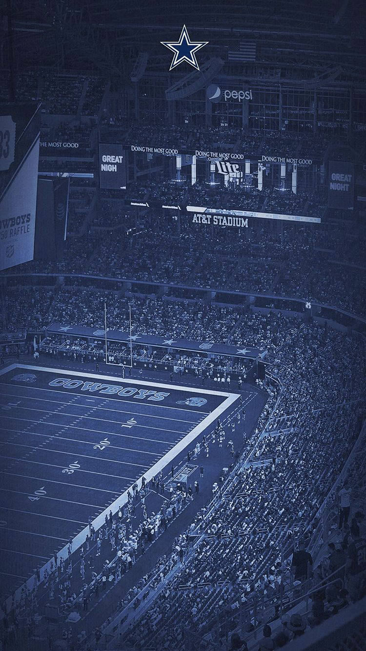 Portræt skud af Dallas Cowboys Stadium Wallpaper