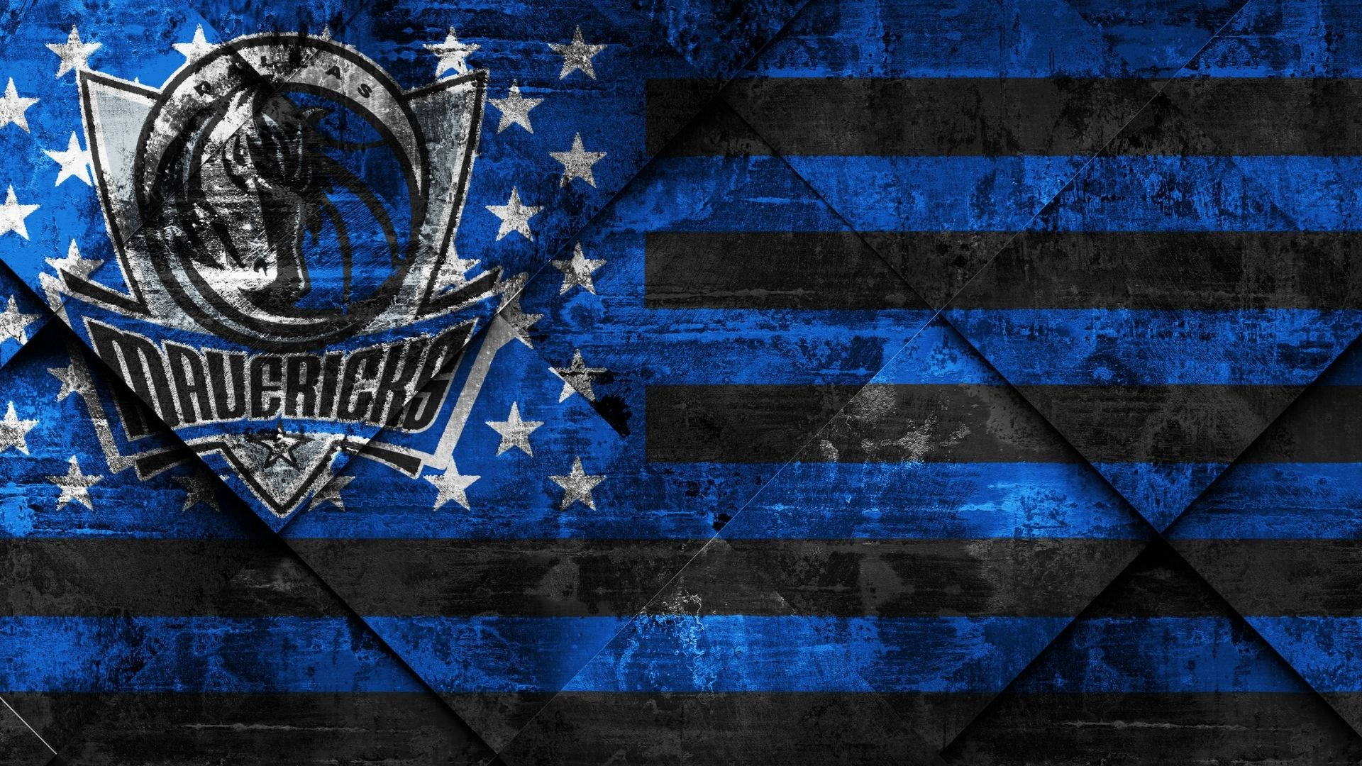 Dallas Mavericks In Us Flag Wallpaper
