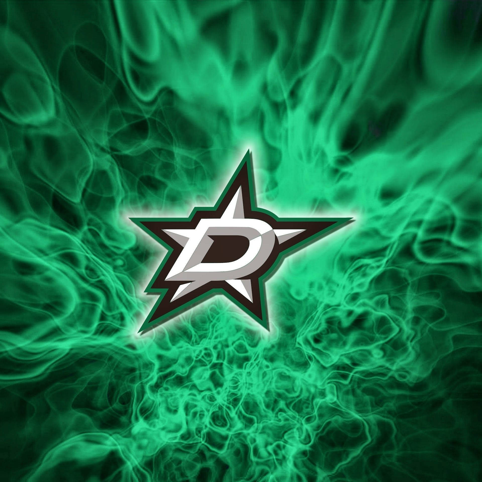Dallas Stars Green Flame Logo