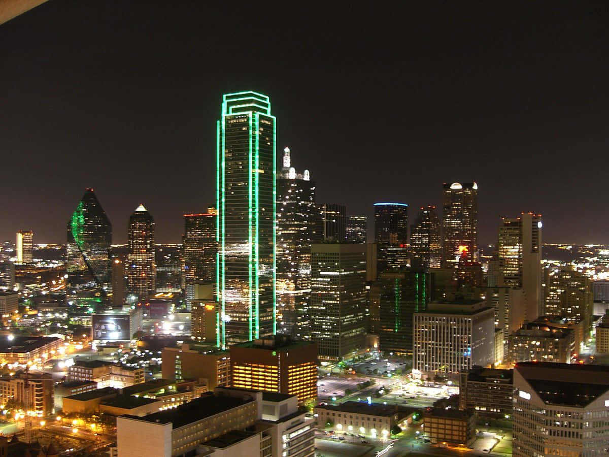 Lapanoramica Di Dallas, Texas Sfondo