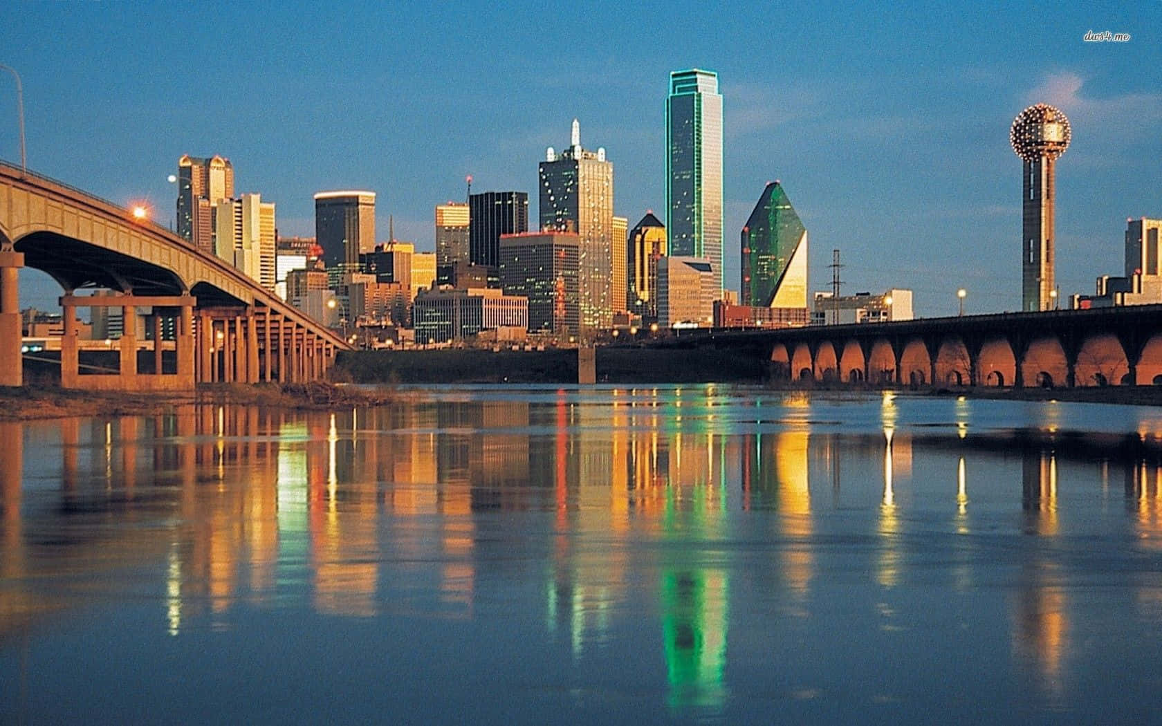 Godeteviil Panorama Di Dallas, Texas. Sfondo