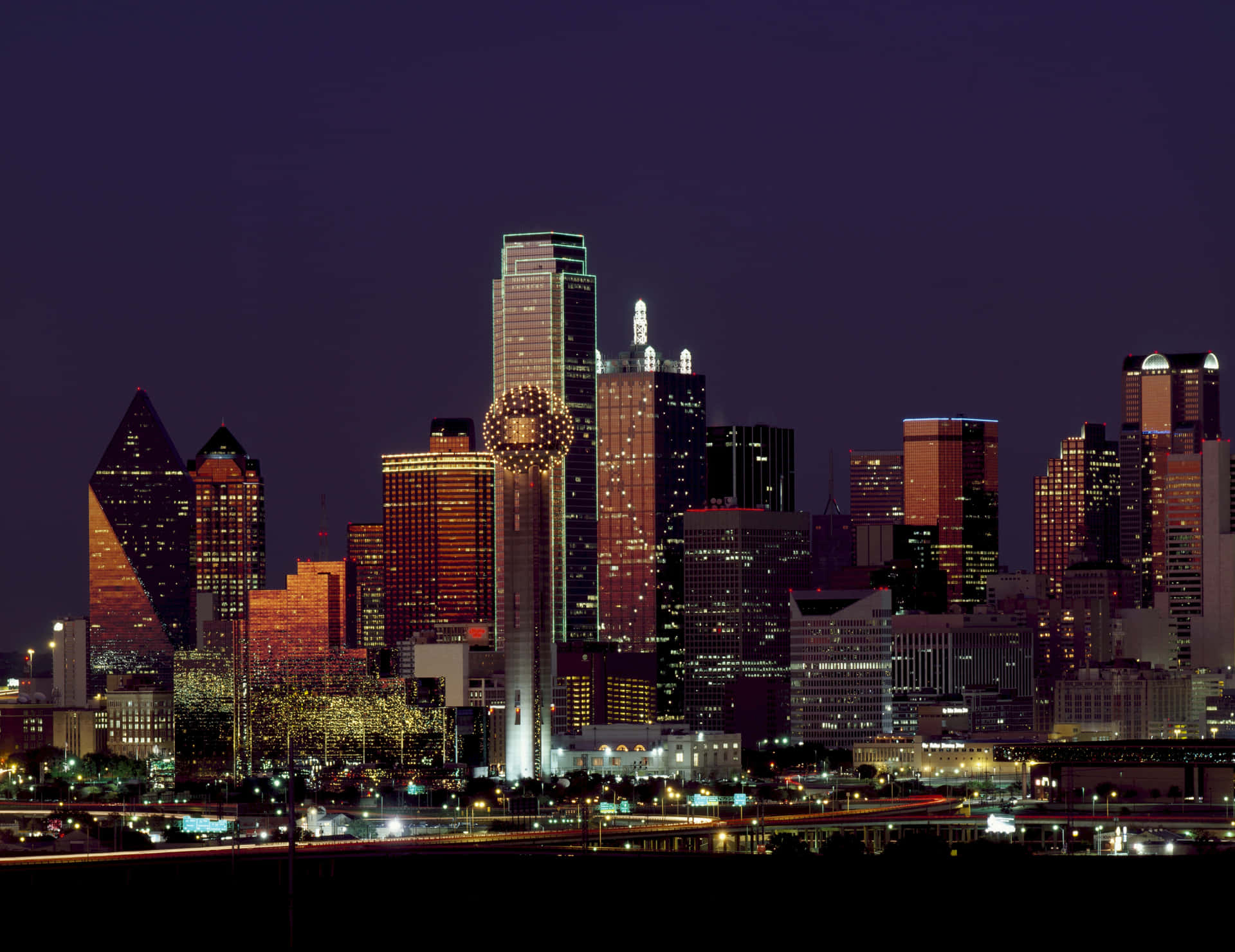 Välkommentill Dallas, Texas, Usa. Wallpaper