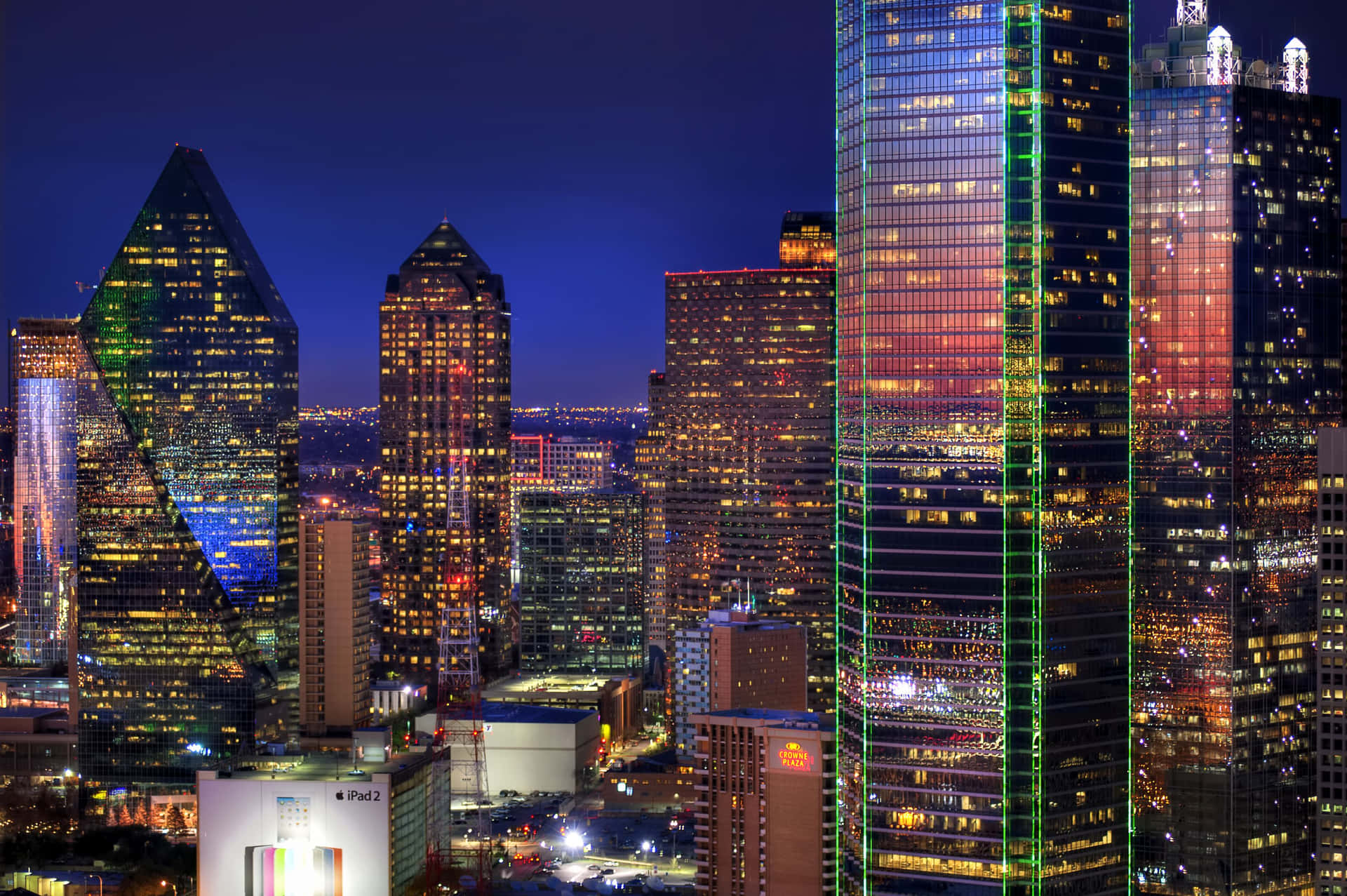 Billede Smuk Udsigt over Downtown Dallas, Texas Wallpaper