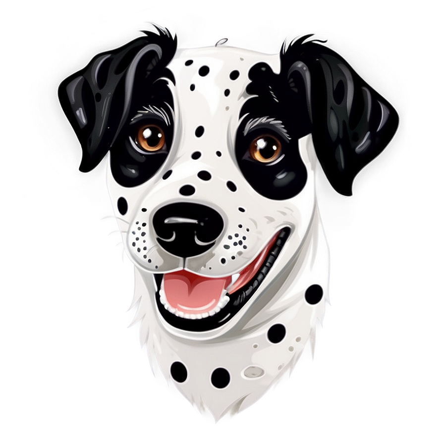 Dalmatian Clipart Black And White Png 06232024 PNG