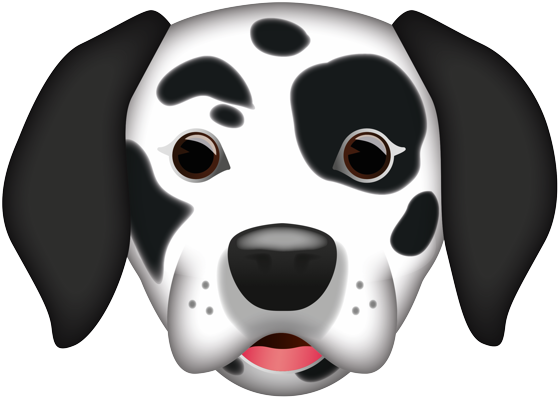 Dalmatian Dog Emoji PNG