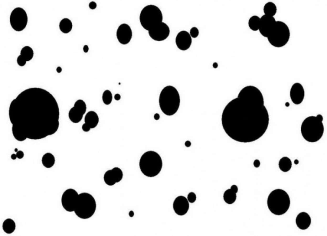 Dalmatian Print Large Black Spots Wallpaper