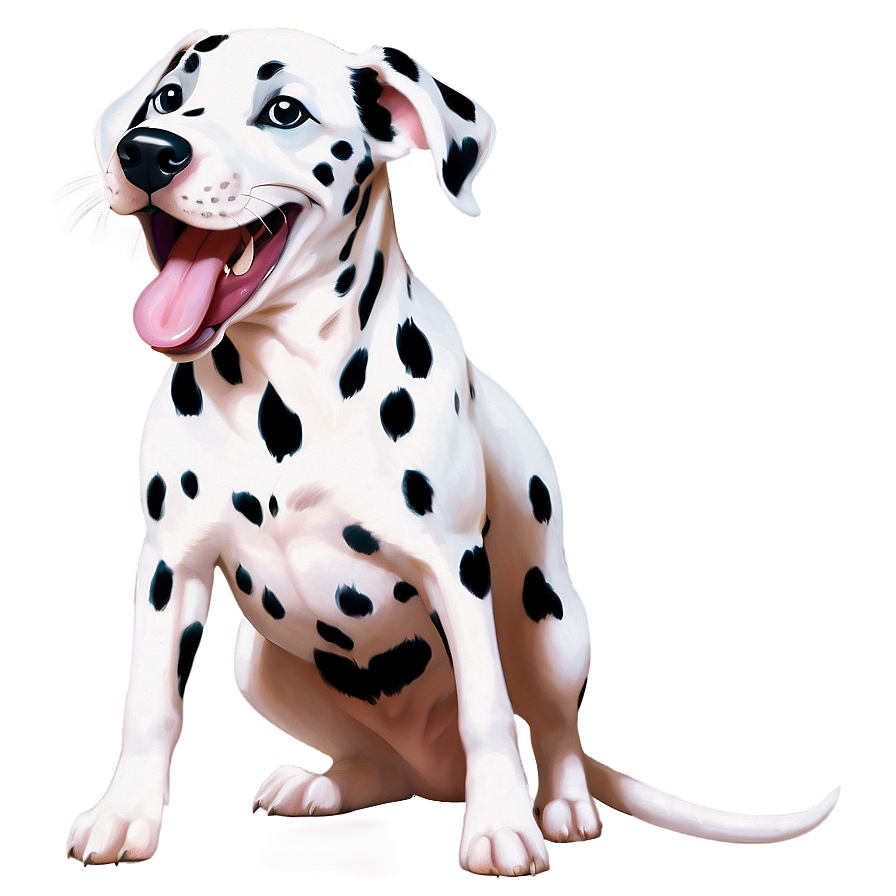 Dalmatian Puppy Yawning Png 06232024 PNG