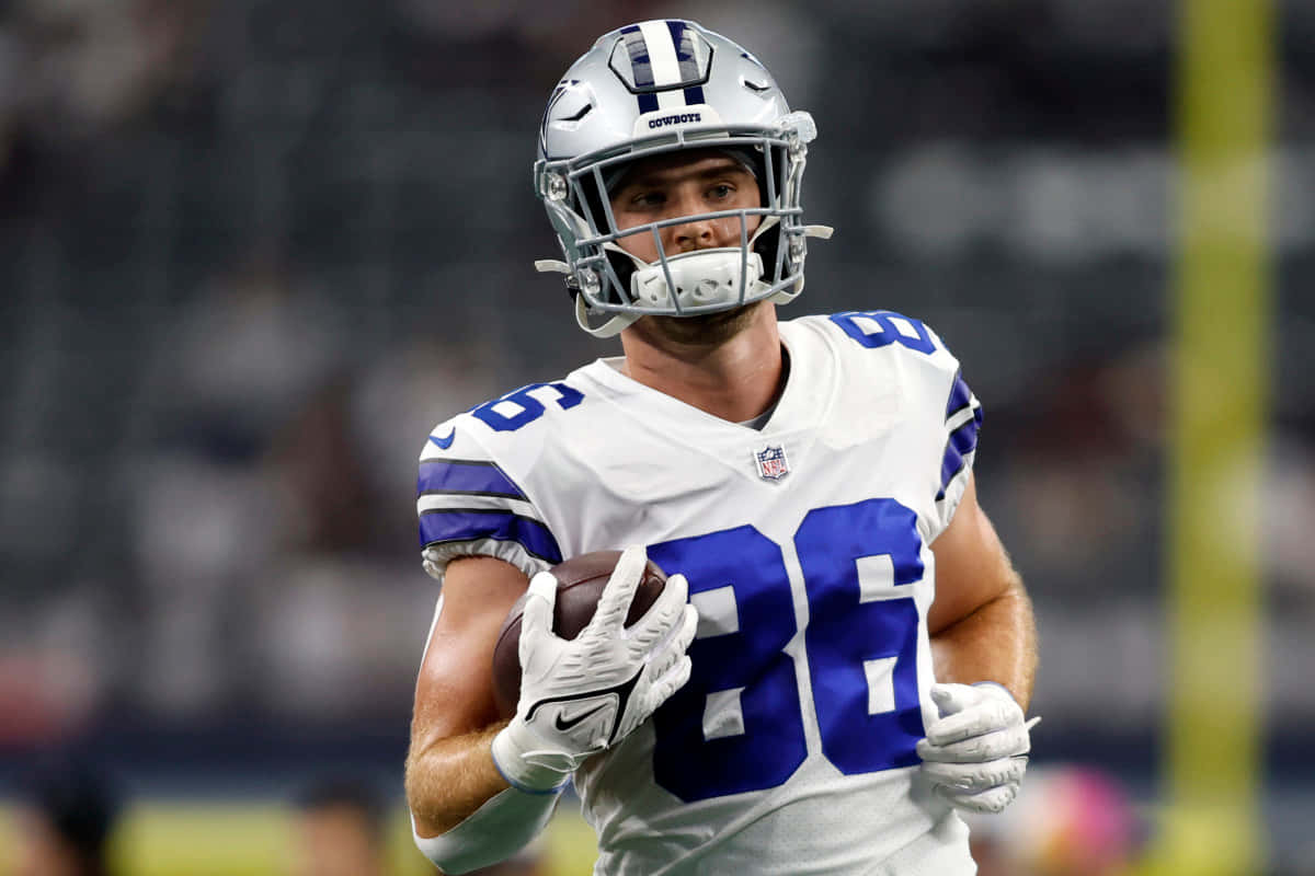 Dalton Schultz Dallas Cowboys Spel Actie Achtergrond