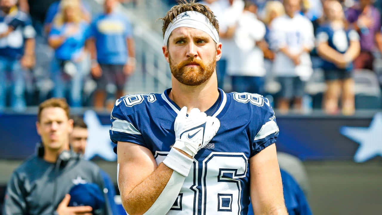 Dalton Schultz Dallas Cowboys Wedstrijddag Achtergrond