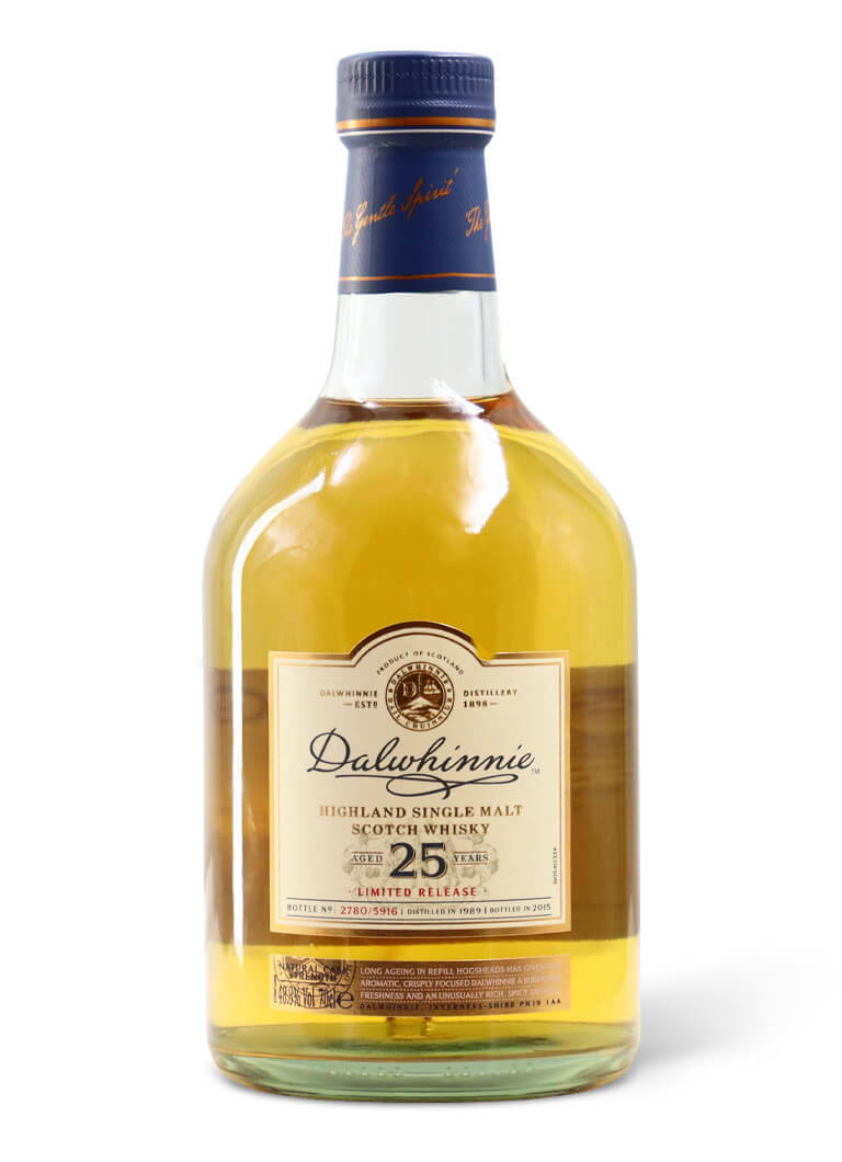 Dalwhinnie25 Bottiglia Di Whisky Sfondo