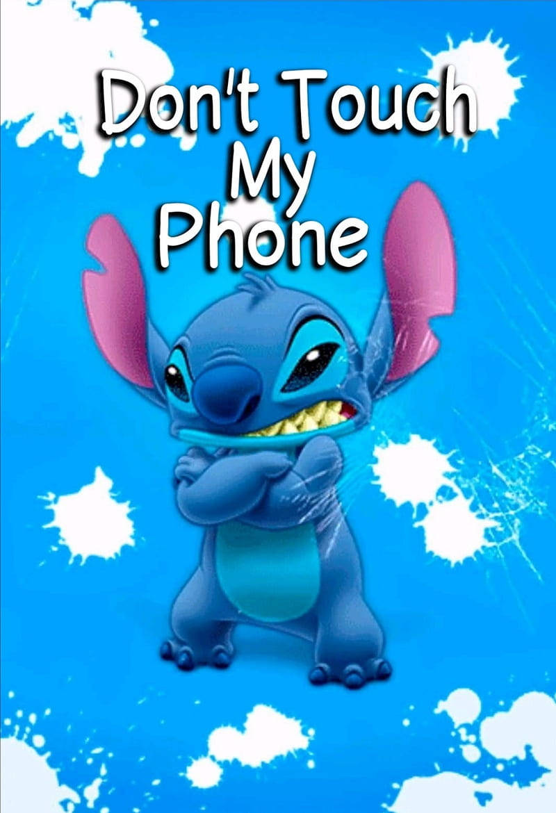 Download Damaged Don't Touch My Phone Stitch Wallpaper 