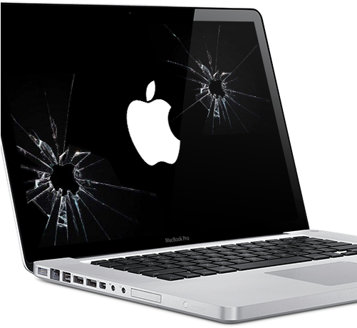 Damaged Mac Book Pro Screen PNG