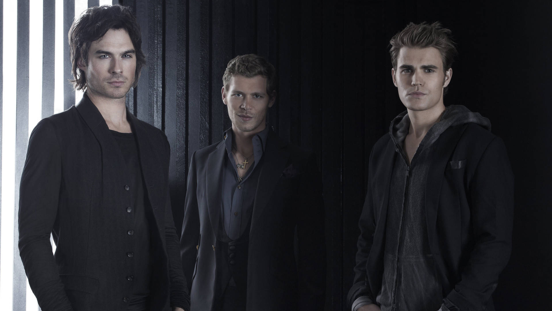 Damon, Klaus, And Stefan From The Vampire Diaries Wallpaper