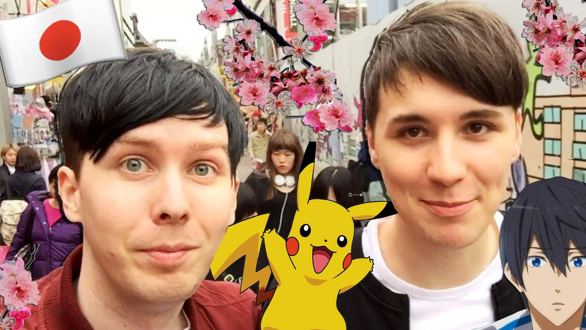 "Cute and funny duo Dan and Phil create exciting content with a smile!" Wallpaper