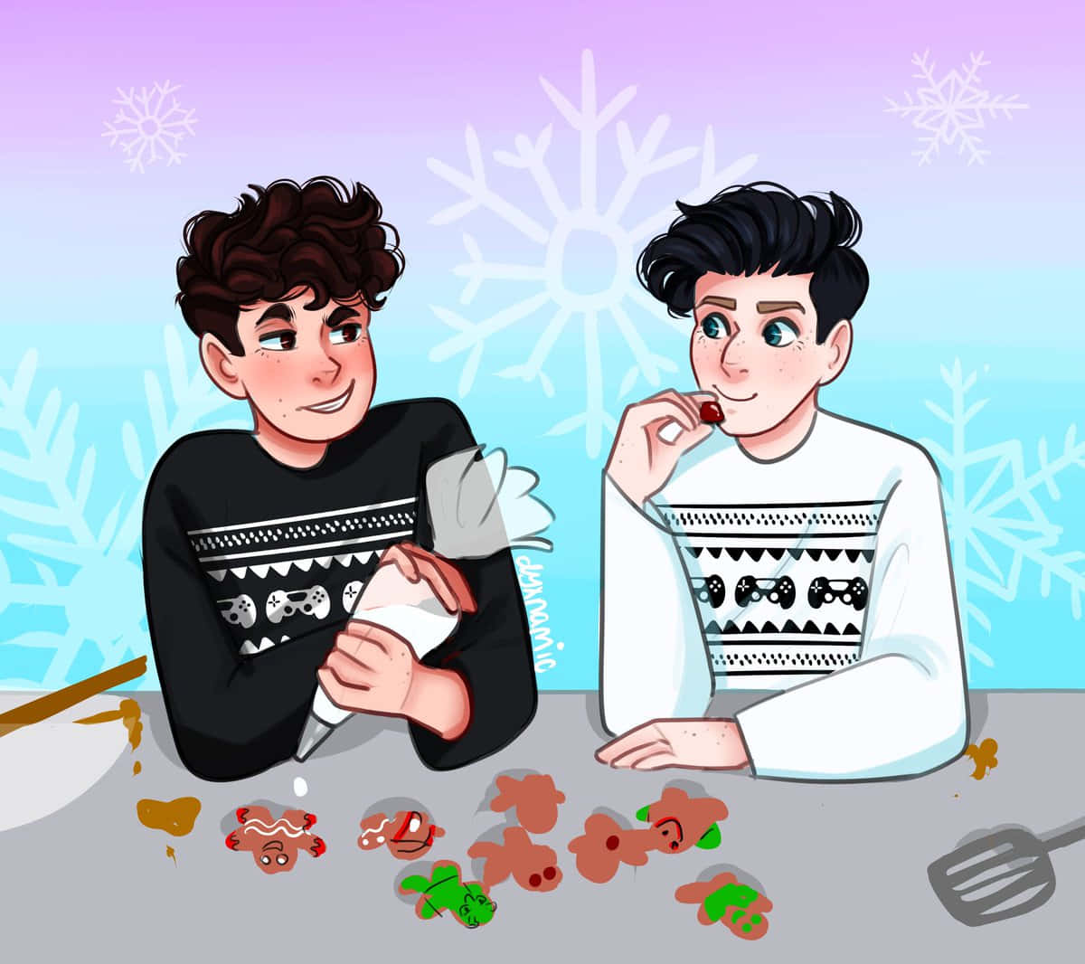 Photographic Moment – Dan and Phil Living Life To the Fullest Wallpaper