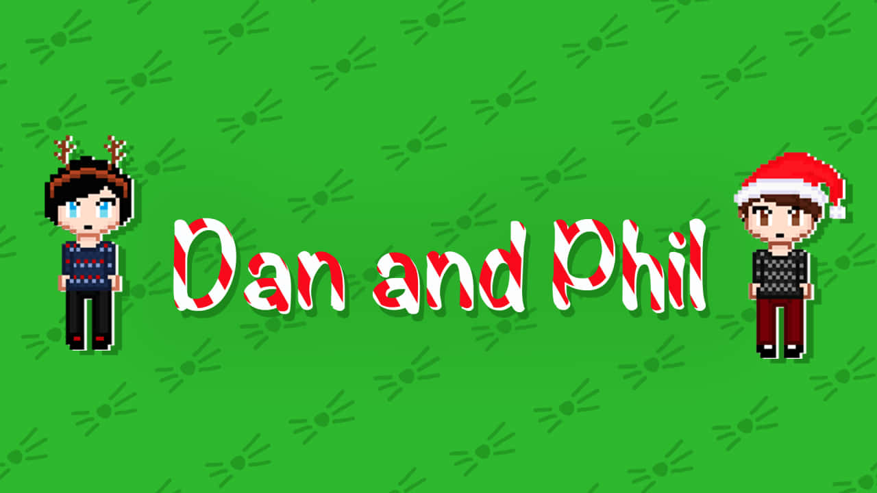 Dan og Phil jul æstetisk baggrundsbillede Wallpaper