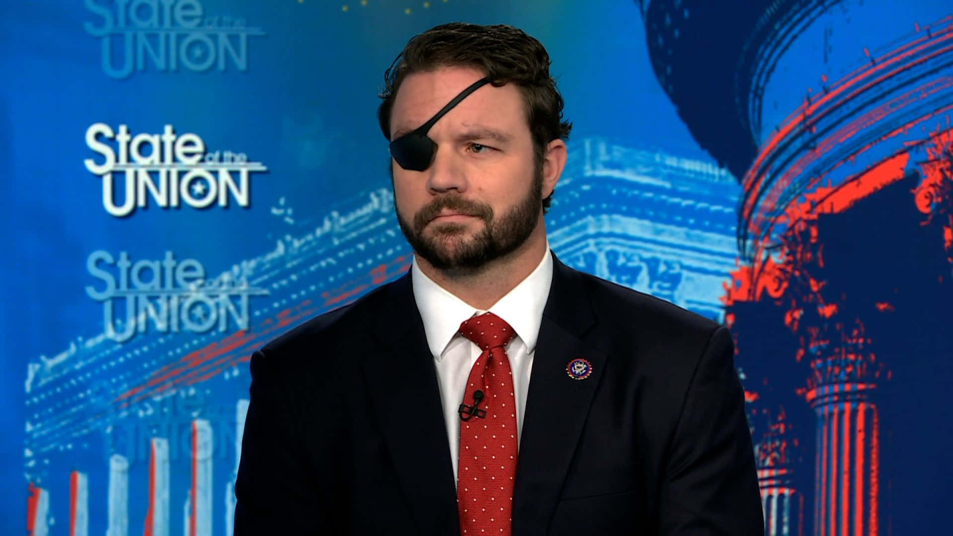 Dan Crenshaw State Of The Union Intervju Bakgrunnsbildet