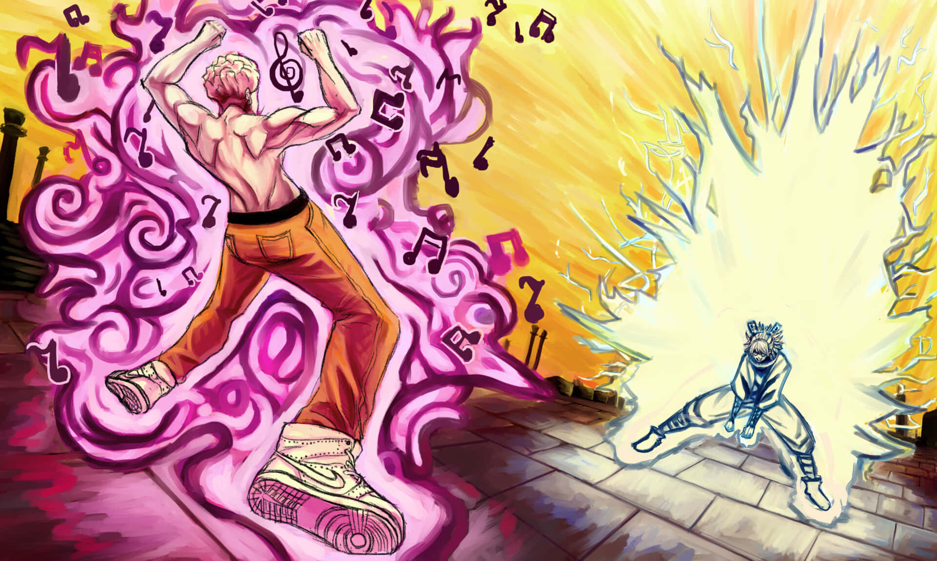 Dance Battle Energy Explosion Wallpaper
