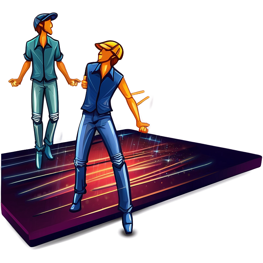 Dance Floor Illustration Png 06262024 PNG