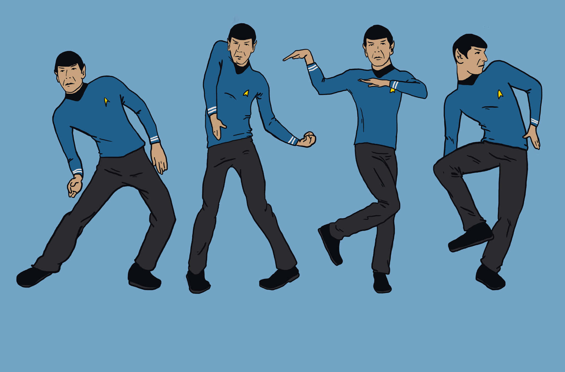 Star Trek - A Man In Different Poses