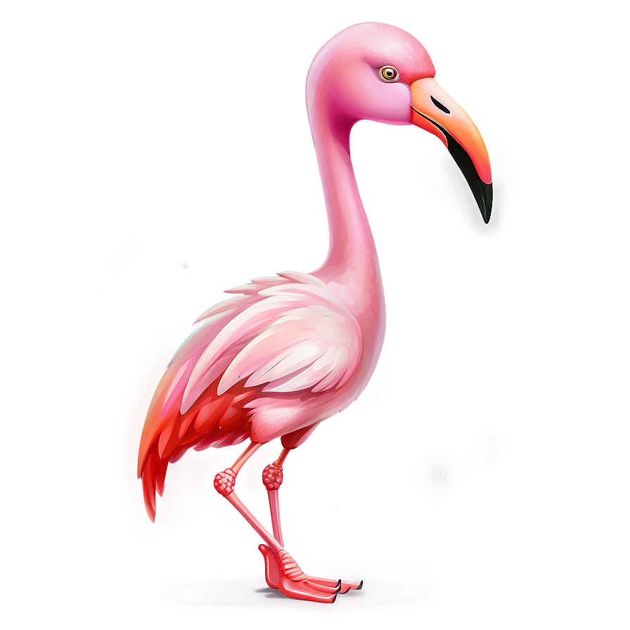 Dancing Flamingo Cartoon Png 05062024 PNG