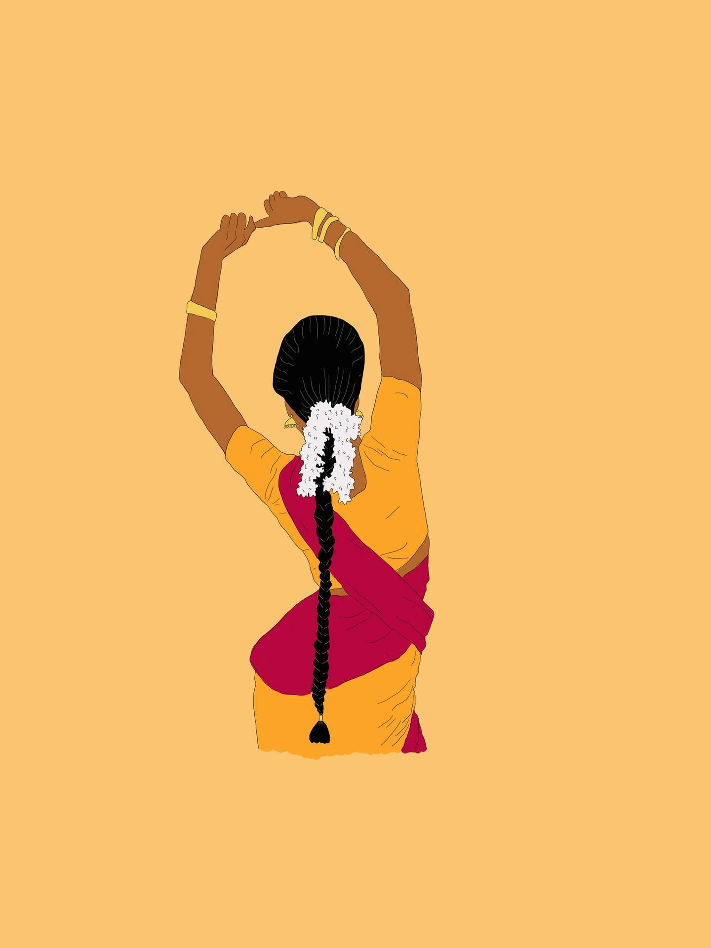 Dansandeindisk Kvinna Wallpaper