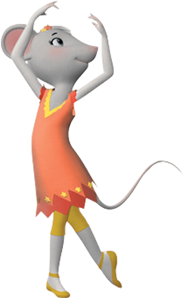 Dancing Mouse Character PNG