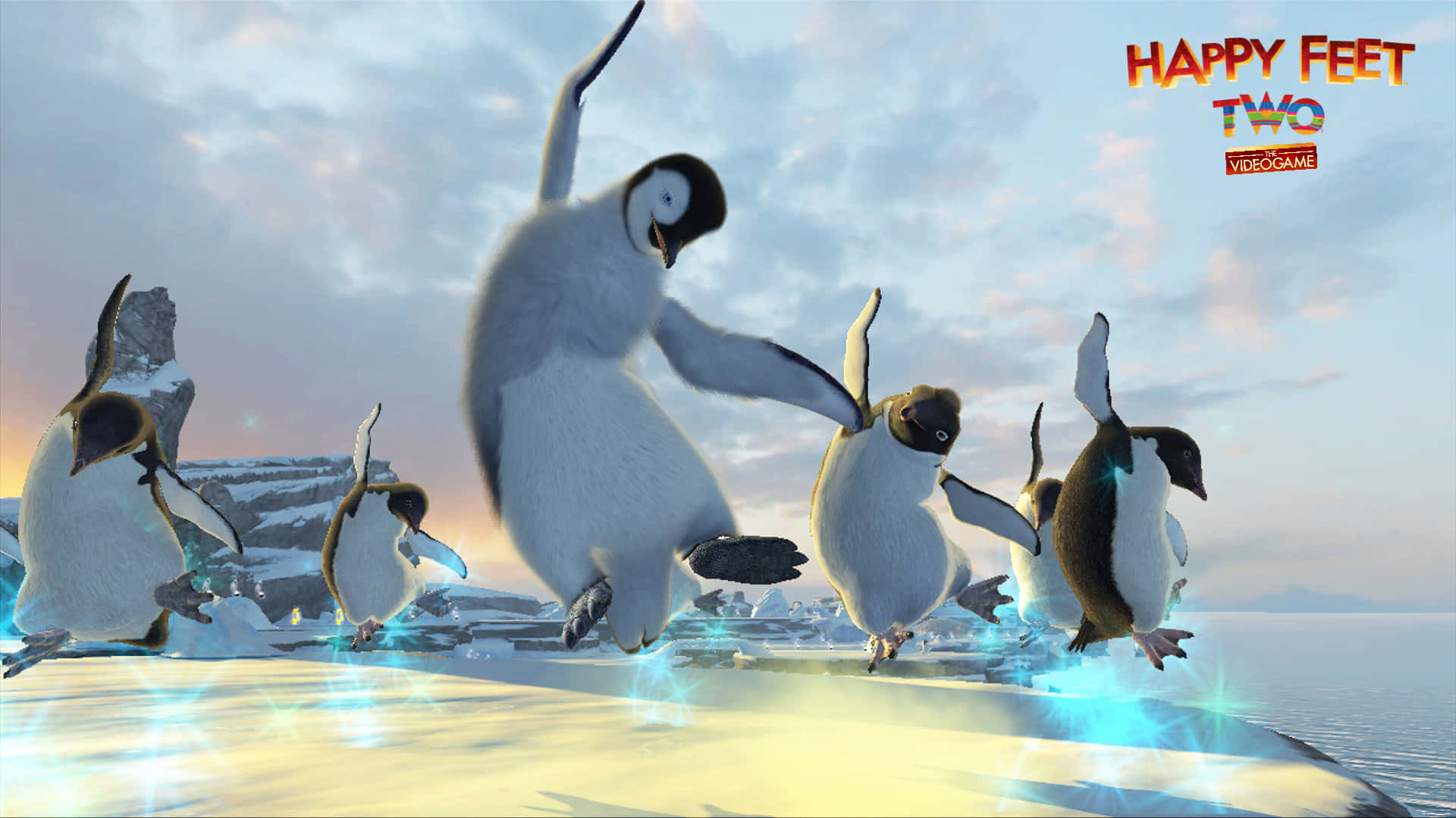 Pingüinosbailando De Happy Feet Two Fondo de pantalla