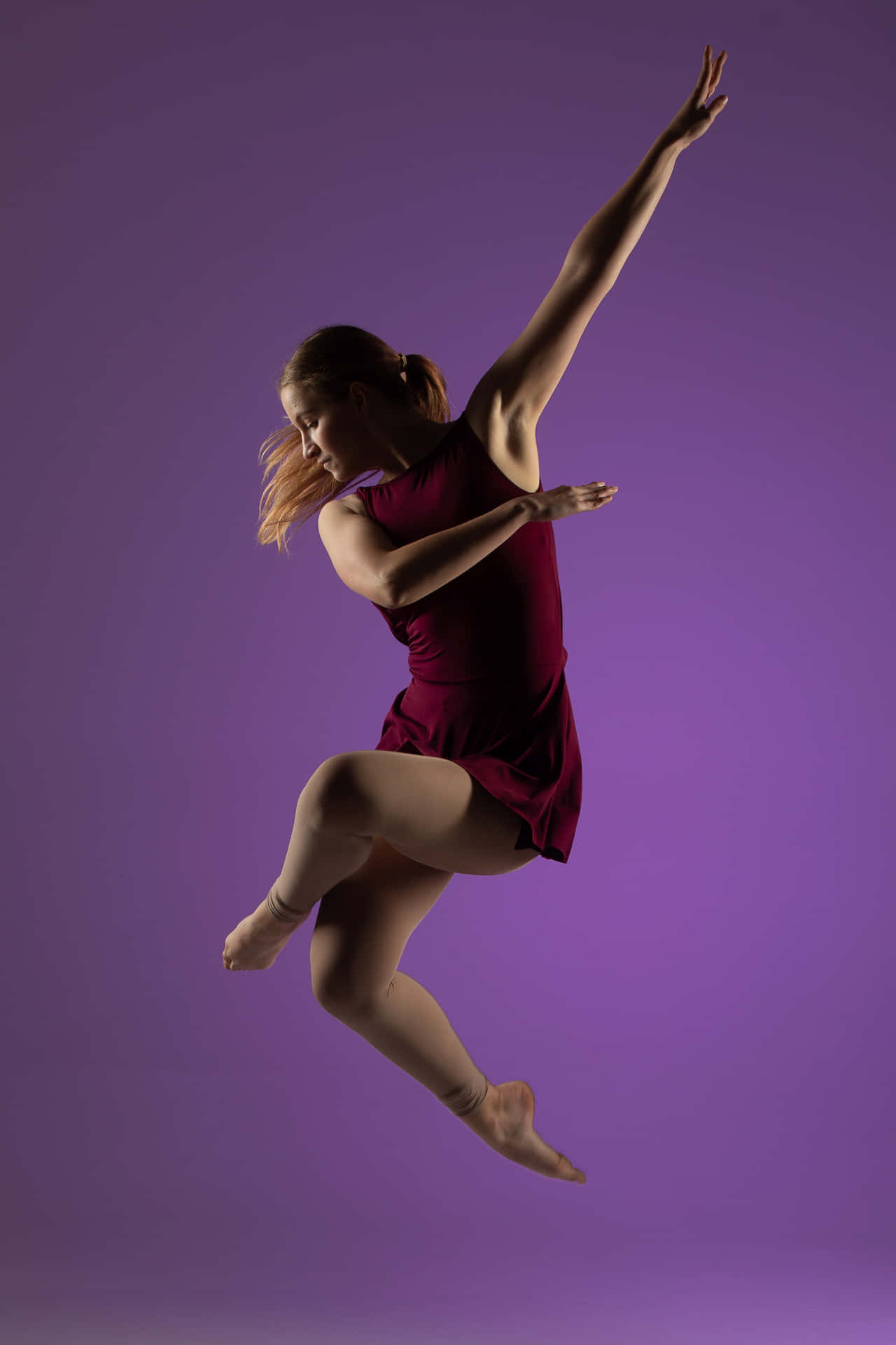 Purple Girl Ballet Dancing Picture