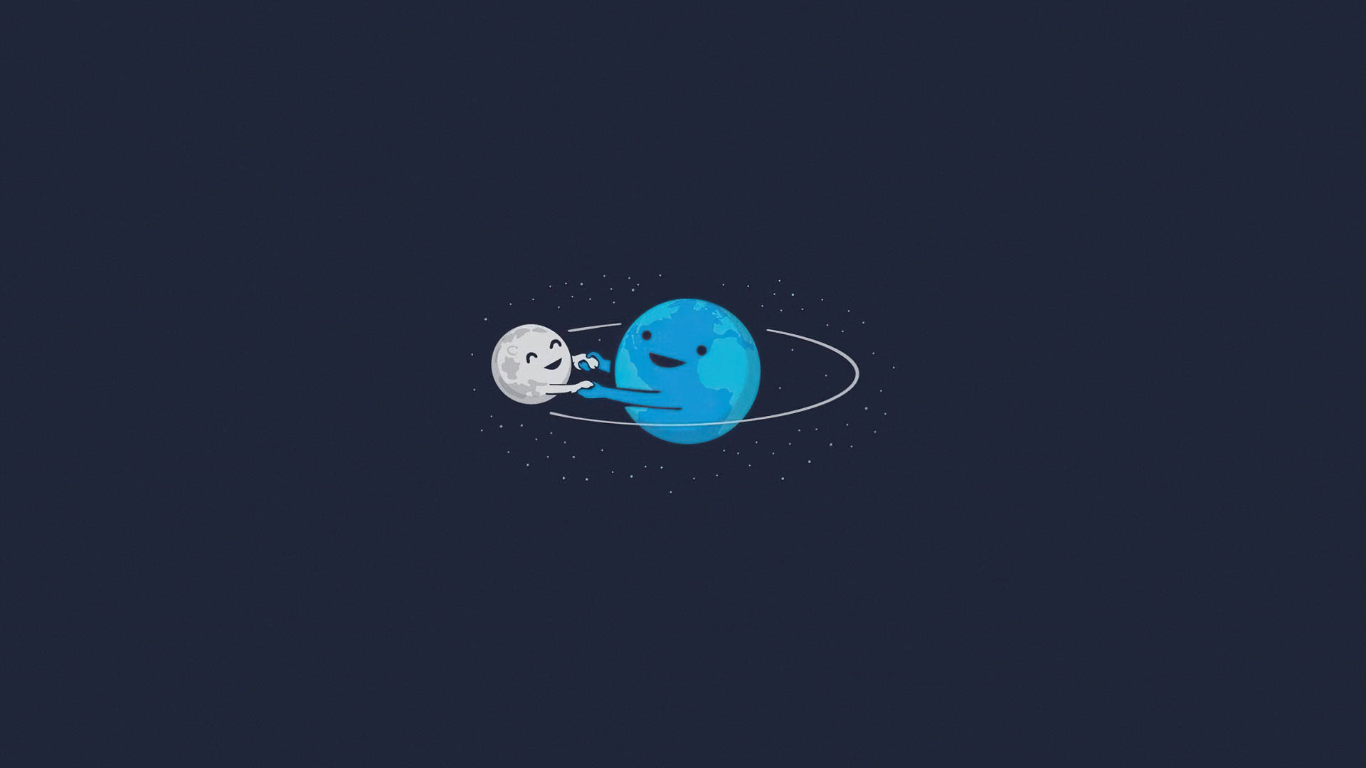 Dancing Planets Computer Lock Screen Background