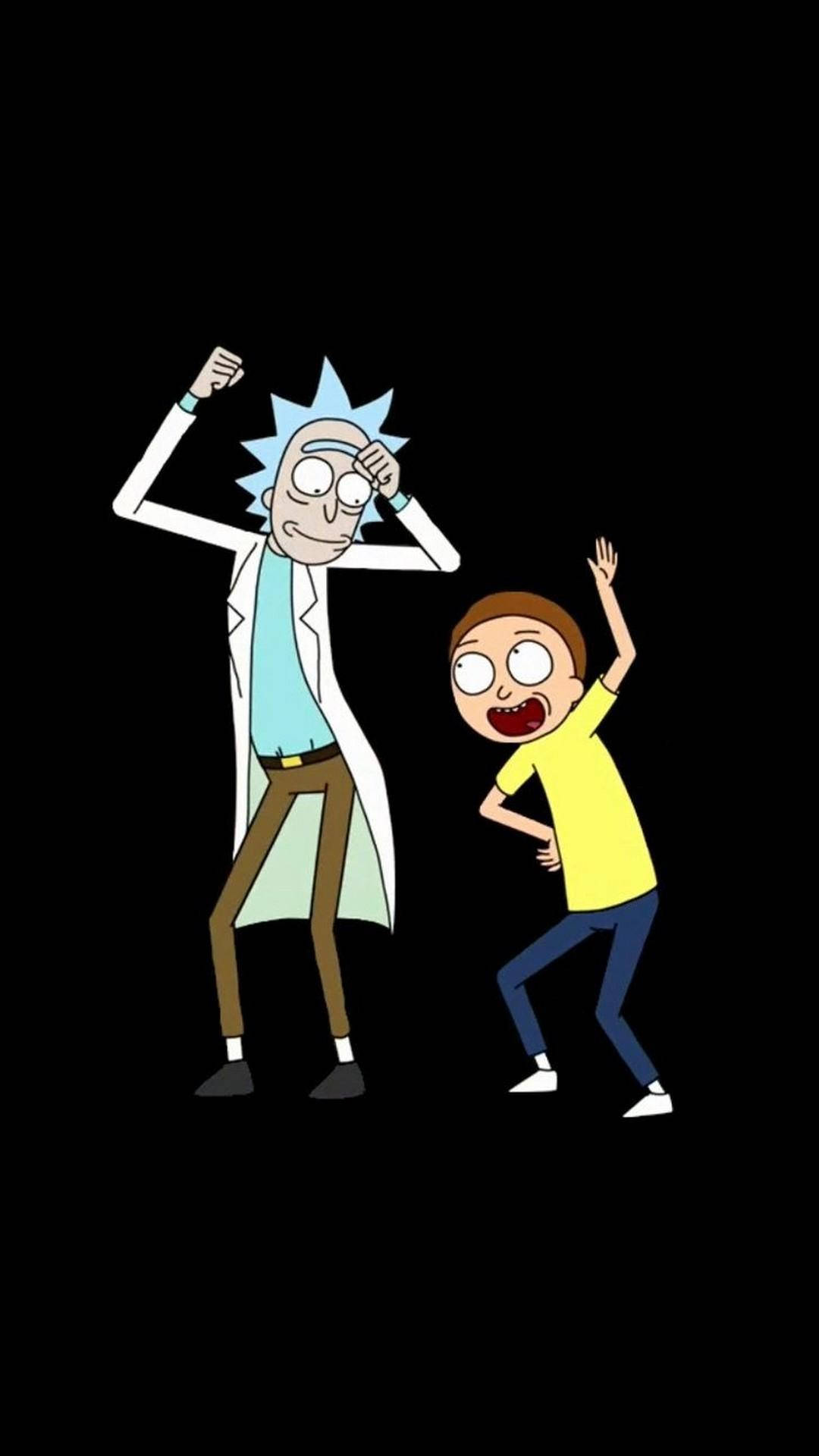 Dancing Rick And Morty Iphone Wallpaper