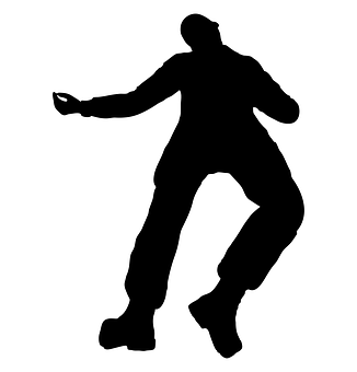 Dancing Silhouette Graphic PNG