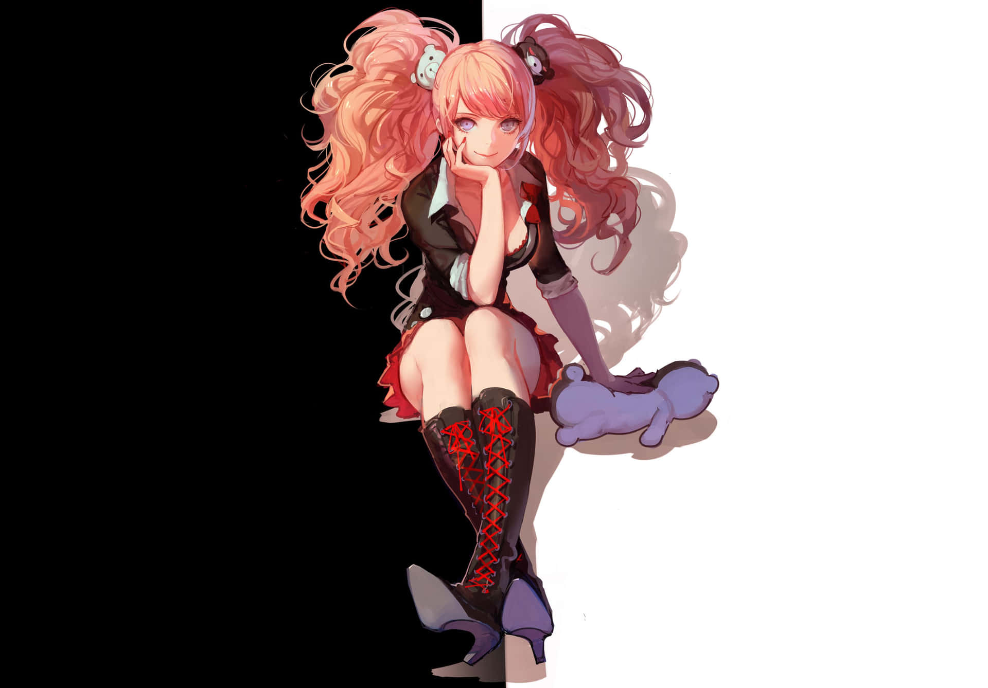 Danganronpa Character Pink Hair Wallpaper
