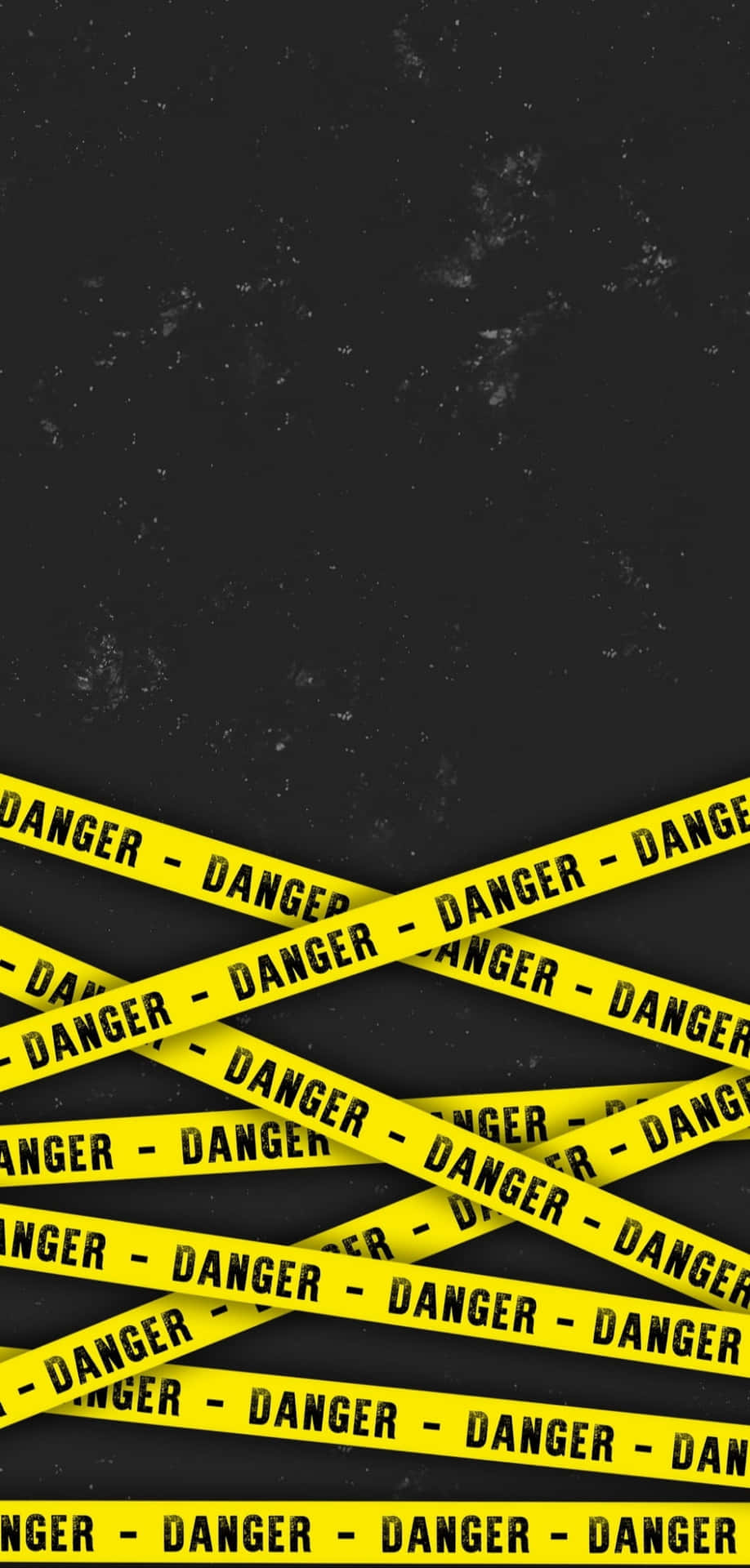 Danger Tape On Black Background