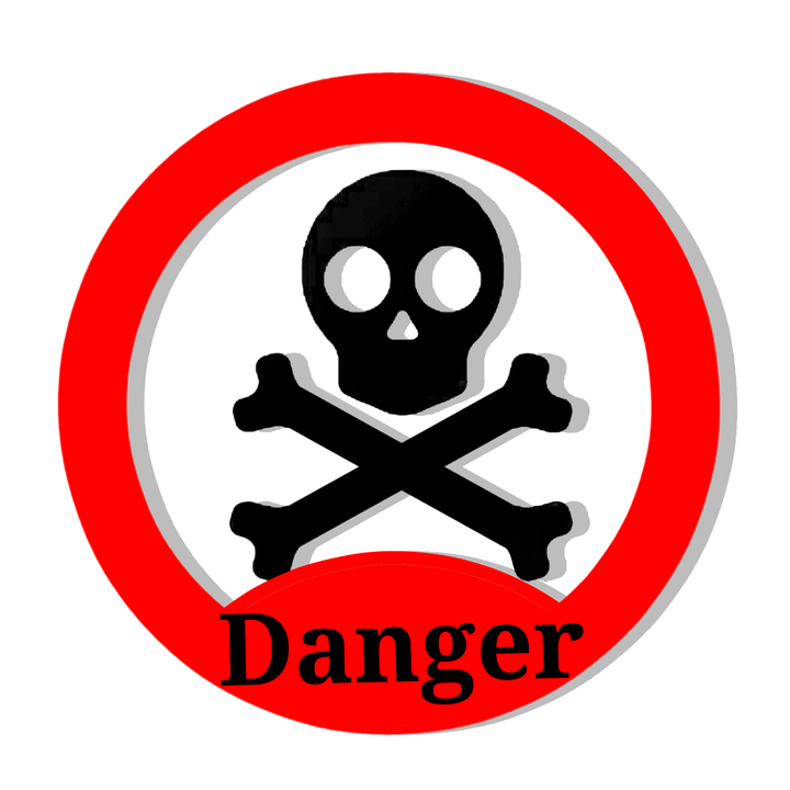 Danger Skulland Crossbones Sign PNG