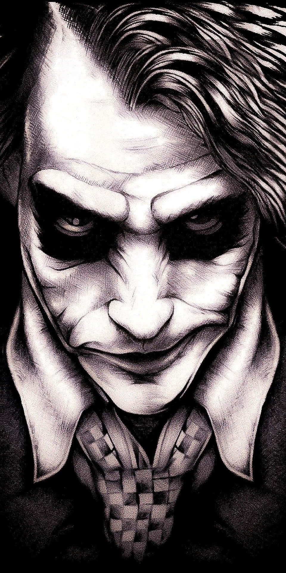 Dangerous Joker Black And White Wallpaper