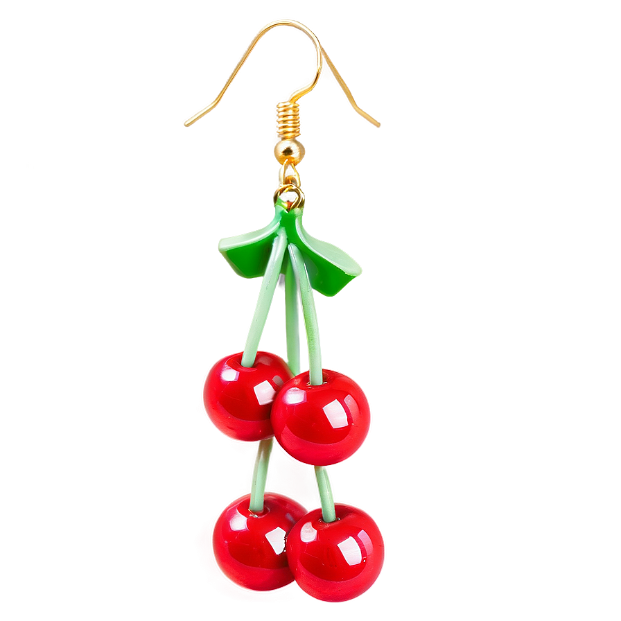 Download Dangling Cherry Earrings Png 05212024 | Wallpapers.com