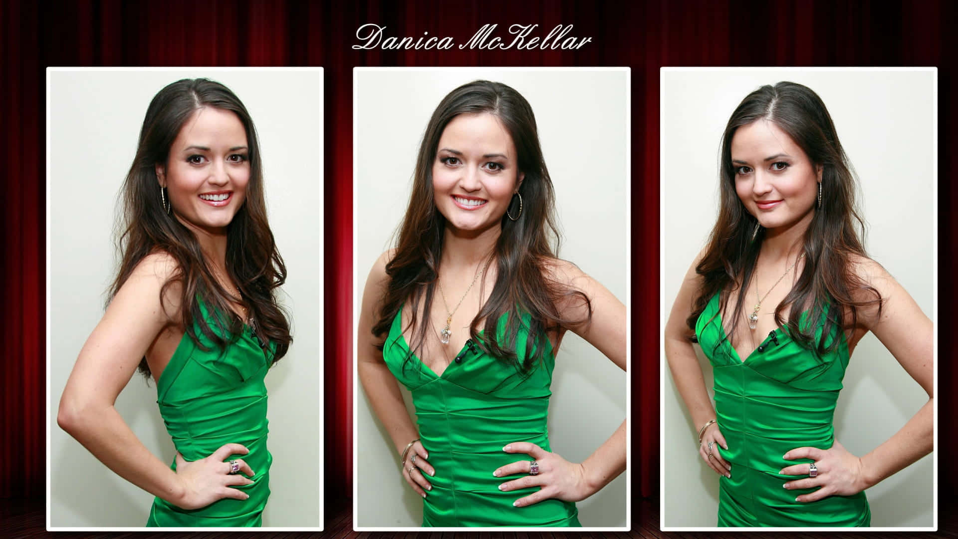 Danica Mckellar Smiling Elegantly Wallpaper